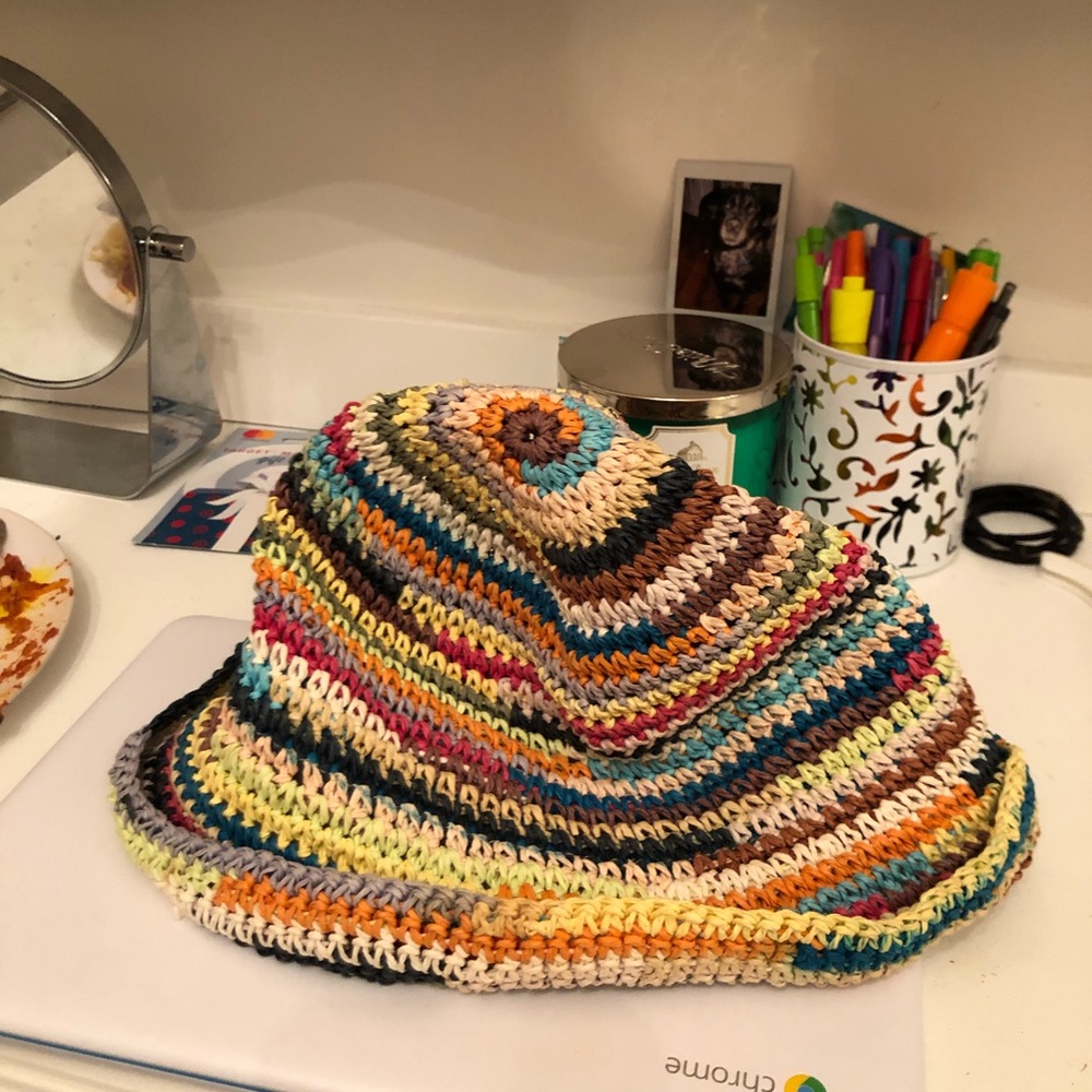 Colorful beach/everyday paper hat
